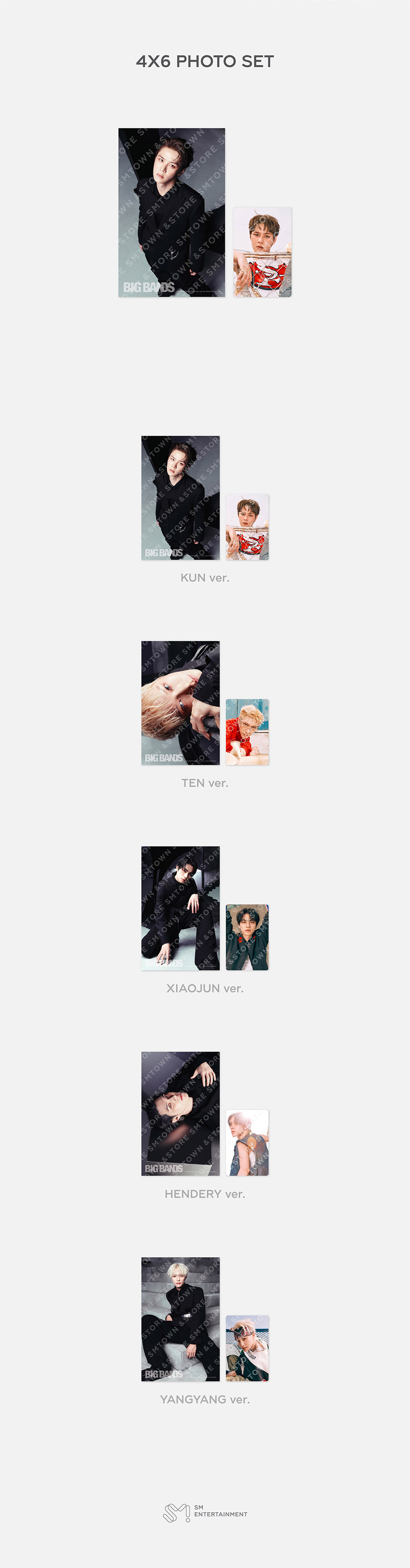 WayV BIG BANDS Goods - 4X6 PHOTO SET kpoptown.com